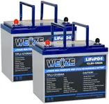 WEIZE 12V 100Ah LiFePO4 Lithium Bat