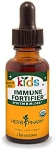 Herb Pharm Kids Certified-Organic Alcohol-Free Immune Fortifier Liquid Herbal Formula, 1 Ounce