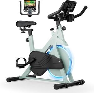 Superun Vélo d'Exercice d'Intérieur avec Résistance Magnétique Réglable, Vélo Stationnaire pour La Maison avec Écran LCD et Application, Capacité de Poids de 136 kg