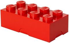 LEGO Classic Box with 8 Knobs, in Bright Red