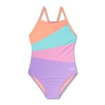 Speedo Girl's Swimsuit One Piece Thin Straps - Radiating Sweet Purple, Size 14