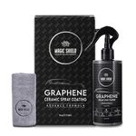 Magic Shield Graphene Ceramic Spray Coating - Quick & Easy Application for Cars, Motorcycles, Boats & More - Professional-Grade Sealant for Maximum Gloss & Shine - Waterless Wash & Wax - Long Lasting Protection - 9oz Bottle (9oz)