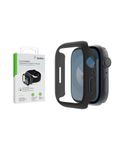 Belkin ScreenForce Apple Watch Case - Bumper Case & Tempered Glass Screen Protector for 44mm & 45mm Watch Series 8, 7, 6, 5, 4 & SE - Black