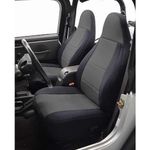 Coverking Custom Fit Seat Cover for Jeep Wrangler YJ 2-Door - (Neoprene, Black/Charcoal)