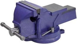 GarveeTech 6" Bench Vise, Heavy Duty Table Vise,360 Degree Swivel Base for Crafting Clamping Fixing Equipment, Blue