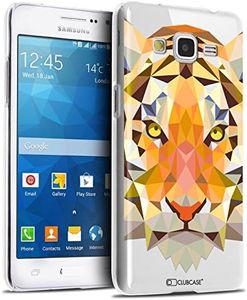 Ultra Slim Polygon Case for Samsung Galaxy Grand Prime, Tiger Animals