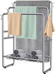 40" H Free Standing Towel Rack with