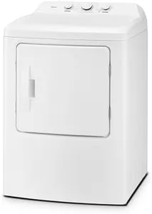 Midea MLTE37N1BWW Electric Dryer, Sensor Dry, Wrinkle Care, Air Fluff, Easy-Using Control Panel, 12 Total Cycles, 6.7 Cu.ft, White