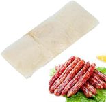 Sausage Casing, Edible Drying Sausage Casing, 2 Layered Collagen Casings Sausage Maker Machine for Flavorous Homemade Sausages Ham Hot Dog, Meat Processing Cooking Tool