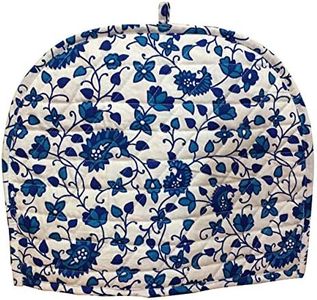 AUNERCART Turquoise Blue White Cotton Handmade Designs Tea Cozy Creative Tea Cosy Indian Mandala Tea Cozies Tea Pot Cover