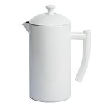 Frieling Double-Walled Stainless Steel French Press Coffee Maker - Snow White - 34 fl oz - Camping French Press Coffee Maker - Coffee Pot