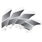 3DFINS High Performance Surfboard Fins GOHARD Series – Quad (4 Fins), FCS1 Base – Dimple Technology – Maximum Control (Horizon Mono)