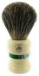 GBS 100% Pure Badger Bristle Ivory with Colored Strip Shaving Brush! Use with any Soap Cream or Foam - Compliments All Razors, and Mugs! Ultimate Best Wet Shaving! 21 MM Knot 100 mm (4" Tall)