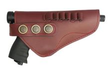 Premium Leather Open Pistol Holster – Universal Fit Gun Holster for Revolvers & Semi-Auto Pistols | Durable Handcrafted Leather Gun Cover with Belt Loop | Right/Left Handed Carry (Pack of 1)