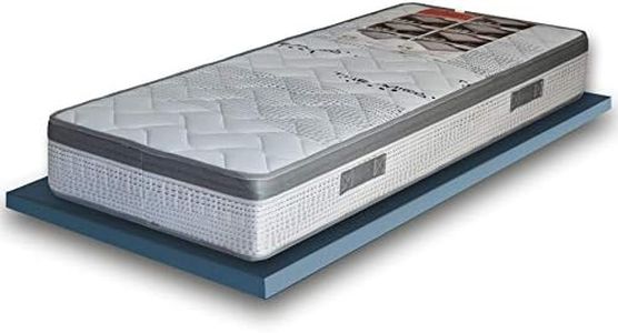 EcoDream Materasso Singolo a Molle Rigido 80x190 cm - Alto 25 cm, Duro Ortopedico, Molle Bonnel Biconiche, Tessuto Thermico e Fascia Traspirante - Presidio Medico - Made in Italy