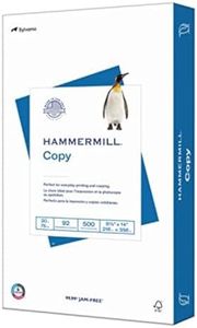 Hammermill Printer Paper, 20 lb Copy Paper, 8.5 x 14-1 Ream (500 Sheets) - 92 Bright, Made in The USA, 105015R