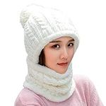 Women Winter Beanie Hats One-Piece 