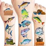 80 PCS Gone Fishing Temporary Tatto