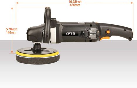 SPTA 7" Rotary Buffer Polisher Set – 180mm Car Polishing Machine & Pads