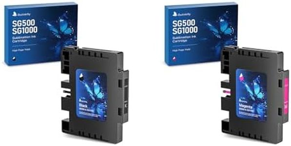 3.09 Sublimation Ink Cartridge Compatible with Sawgrass SG500 SG1000 Printer All Firmware Versions | No Grid Lines Guaranteed | High-Performance & High-Viscosity Gel Ink(2 PK, B/M)