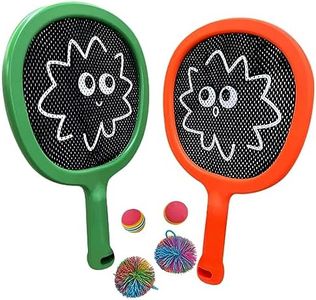 Smartwo Portable Bouncy Ball Paddle Set for Kids or Adults’ Indoor Outdoor Activities, Paddle Sport Game for Beginners, Swing Racket in Beach Pool Backyard Playground Lawn Park