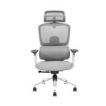 Amazon Brand - Solimo Prime MAX HIGH Back Ergonomic Office Chair – Swivel Desk Chair with Upholstered Back, and Executive Design – Perfect for Home or Office – White.