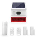 PGST Wireless Dual-Purpose Standalone Alarm System Kit & Wireless Siren High-Power Sound&Light 433MHz Accessory Matchable,100db Horn for Home Security Alarm System,for Home/Shop/Warehouse/Farm (PE523)