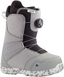 Burton Zipline BOA Kids Snowboard Boots Sz 4 Grey/Neo-Mint