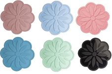 P-Plus International Silicone Trivets Mat for Dish Hot Pads for Counter Top,Pan and Pot Heat Resistant Hot Protector (Fulda_B Pack of 6 Random)