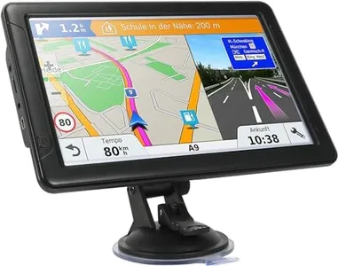 GPS Navigator for Car Truck RV, 9-inch High-Definition Touch Screen，2025 Maps (Free Lifetime Updates), Support Voice Turn Direction Guidance/Speed and Red Light Warning/Custom Truck Routing