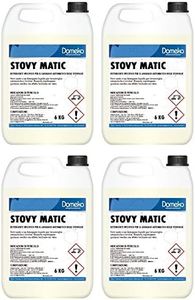 Domeko- Detergente Lavastoviglie Professionale Liquido Acque Dure, 4 Pezzi X 6 Kg