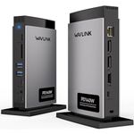 WAVLINK USB C Docking Station 125W Charging for Laptop, 11-in-1 Triple Display Laptop Dock with 8K Displayport*2 + 8K HDMI, RJ45, 10G USB-C, 2 USB 3.0, SD/TF Slot, Audio/Mic, for M1/M2/M3 & Window