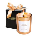 Premium Fresh Persimmon Scented Candles for Home, Sweet Scented Candle, All Natural Soy Candles Scented, 227g | 45 Hour Long Lasting Soy Candle, Soothing Aromatherapy Candles in Rose Gold Glass Jar