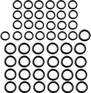 Tatuo 50 Pieces Power Pressure Washer O-Rings Replacement for 1/4 inch, 3/8 inch, M22 Quick Connect Coupler