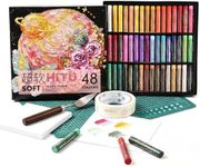 rubens 48 Soft Oil Pastels Set with 30 Sheets, Knife, Board, Tape for Beginners