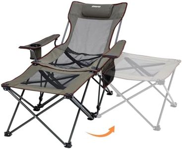 Asteri Silla de Camping Sillas Plegables Portátiles Plegables con Portavasos, Mesa Auxiliar Desmontable y Bolsa de Transporte