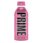 Prime Hydration Drink Sports Beverage Naturally Flavored, 10% Coconut Water, 250mg BCAAs, B Vitamins, Antioxidants, 16.9 Fl Oz Bottle 500ml (STRAWBERRY WATERMELON)