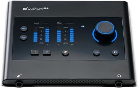 PreSonus Quantum ES 2 USB-C Audio Interface, 2x2, with Auto Gain, instrument input co-developed with Fender, and 6-Month Studio One+ Membership Included