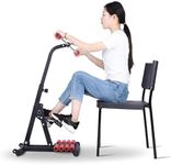 waqif Mini Exercise Bike Elderly Upper and Lower Limb Training Exercise Bike - Arm and Leg Bike Double Pedal at Home Exerciser ped