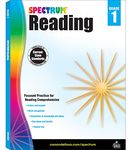 Spectrum 1st Grade Reading Comprehension Workbook, Ages 6 to 7, Reading Grade 1, Letters and Sounds, Sight Words Recognition, and Nonfiction and Fiction Passages - 158 Pages (Volume 20)