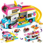 HOGOKIDS 3-in-1 Camper Van Building Kit - Girls Camping Building Block Set | Friendship City Bus Building Toys with Slide and Cute Stickers | Gifts for Girls Boys Age 6 7 8 9 10 11 12+ (494PCS)