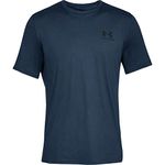 Under Armour mens Sportstyle Left Chest Short Sleeve T-Shirt, Academy (408)/Blue, Large