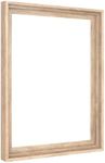 MCS Floating Canvas Frame, Art Frames for Canvas Paintings with Adhesive Fasteners and Hanging Hardware, 12 x 16 Inch Natural Finish