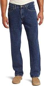 Lee Men's Relaxed Fit Straight Leg Jean, Medium Stone, 36W x 29L