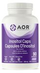 AOR Inositol Caps 500mg, 90 Capsules - Myo-Inositol Supplement for Mental Well-Being & Cognitive Support - Promotes Healthy Brain Function & Cell Communication - Supports Women's Hormonal Balance