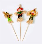 Worth Imports 4.5" 11" Stick, Set of 12 Scarecrow, Multicolor