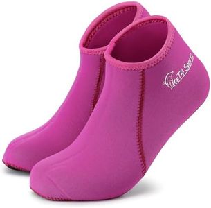 FitsT4 Neoprene Water Socks 3mm Snorkel Fin Anti-Slip Sock Swim Men Women Dive Wetsuit Booties Perfect for Scuba Surfing Kayaking Beach Volleyball Soccer