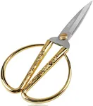 Wasan Chinoiserie Dragon and Phoenix Chinese Scissors Stainless Steel Scissors Sewing Scissors,Gold Plated Tailor Scissors for Sewing Household Handicrafts Bonsai Kitchen