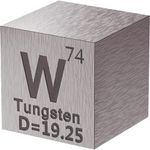 Tungsten Cube - Metal Element Cubes - Laser Engraved Density Cube Set for a Periodic Table of Elements Collection - (Tungsten, 10mm)
