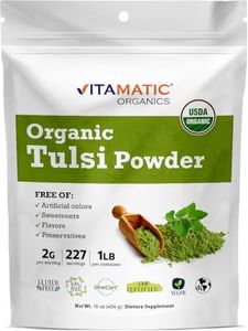 Vitamatic Certified USDA Organic Tulsi (Holy Basil) Powder 1 Pound (16 Ounce)